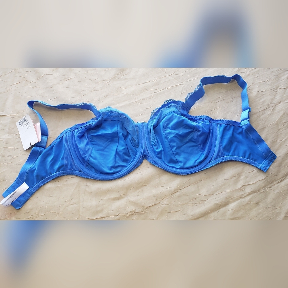 NWT Prima Donna Madison 3-parts Bra Blue Lace Underwire Bra 36UK - Picture 3 of 15